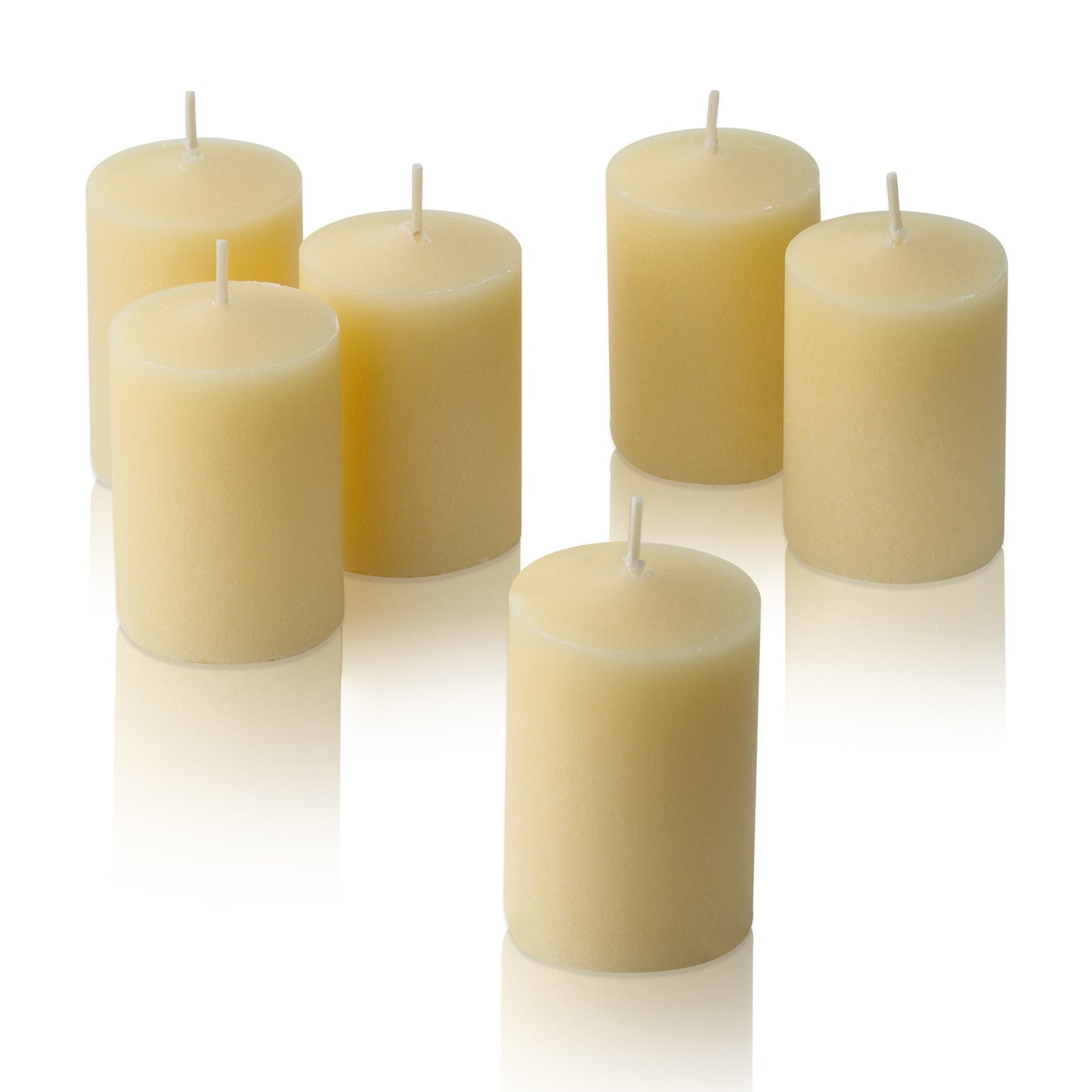 Light In The Dark Ivory Votive Candles - Box of 36 Unscented Bulk Candles - 15 Hour Burn Time - for Weddings, Restaurants, Parties, Spa and Decorations.