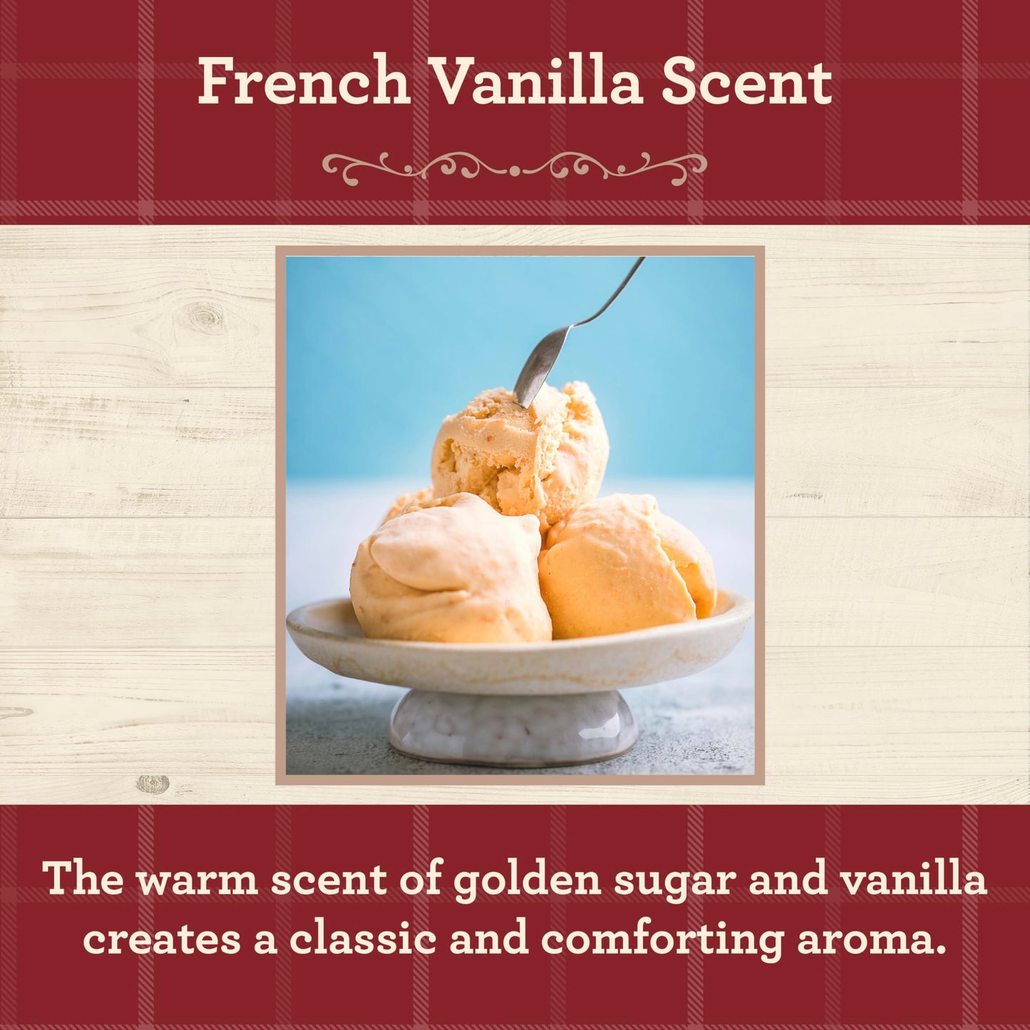 Our Own Candle Company, French Vanilla Scented Mason Jar Candle, 100 Hour Burn Time, 13 Ounces