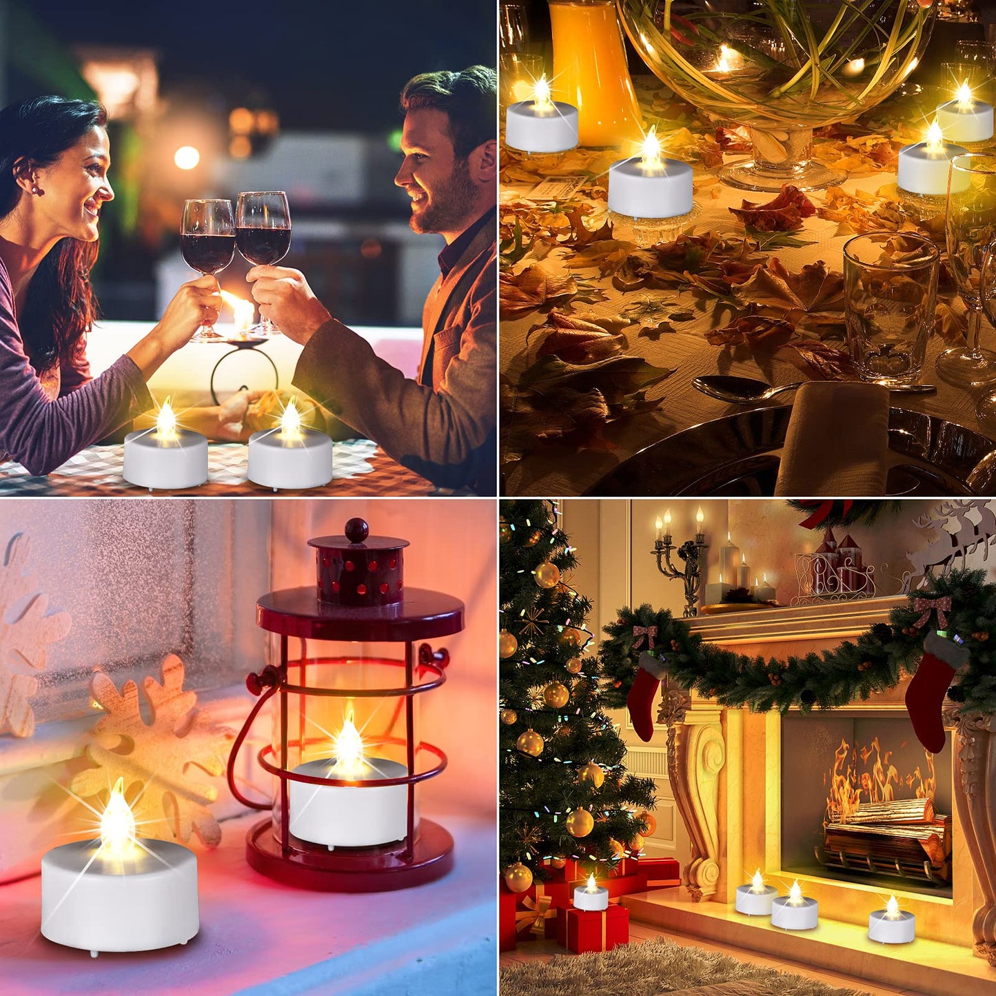 Paichi Tea Lights Candles Battery Operated with Remote Control, 12Pcs Flickering Flameless Candle with Timer, Long Lasting 400+ Hours Led Electric Candle for Home Decor, Wedding, Party (WarmWhite)