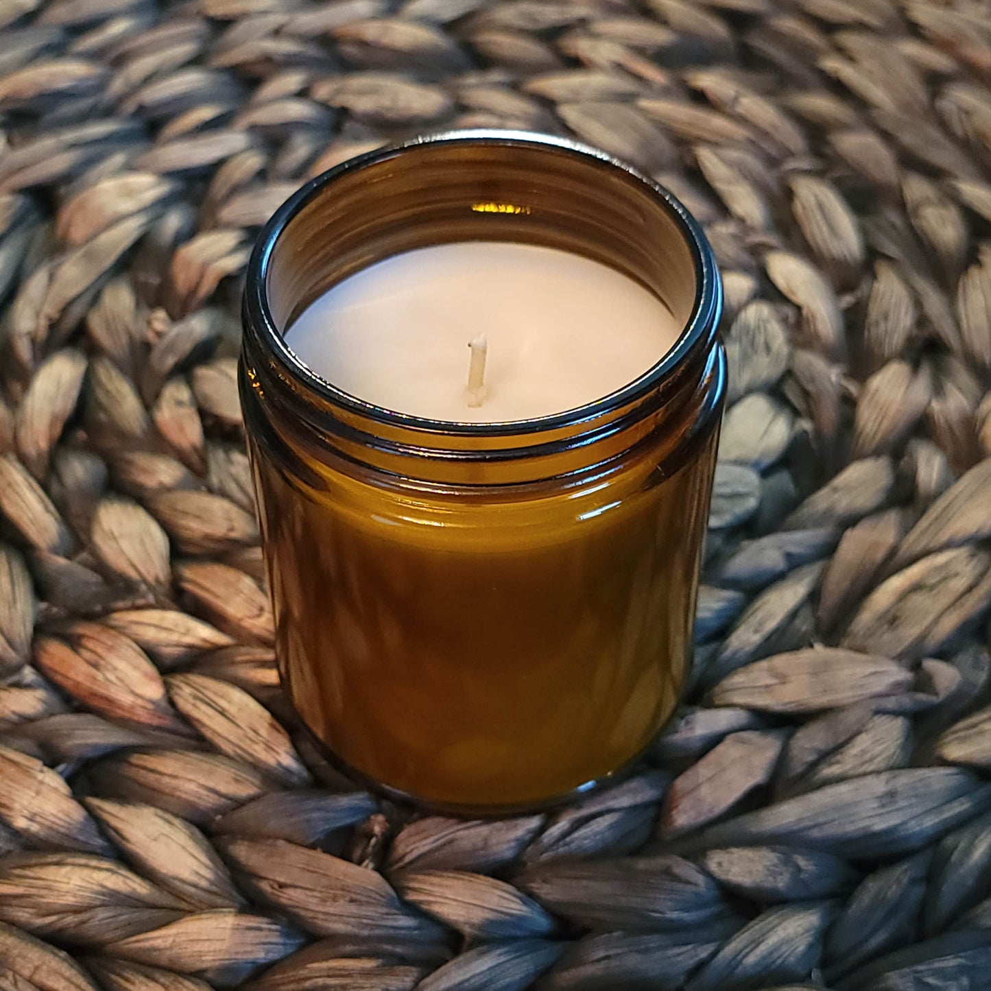 Arctic Wicks Scented Coconut Beeswax Candles | Coconut Beeswax Non Toxic Candle 9oz Amber | Farmhouse Candles Non-Toxic Clean Burn 100% USDA Certified Biobased (Sweet Fireside)