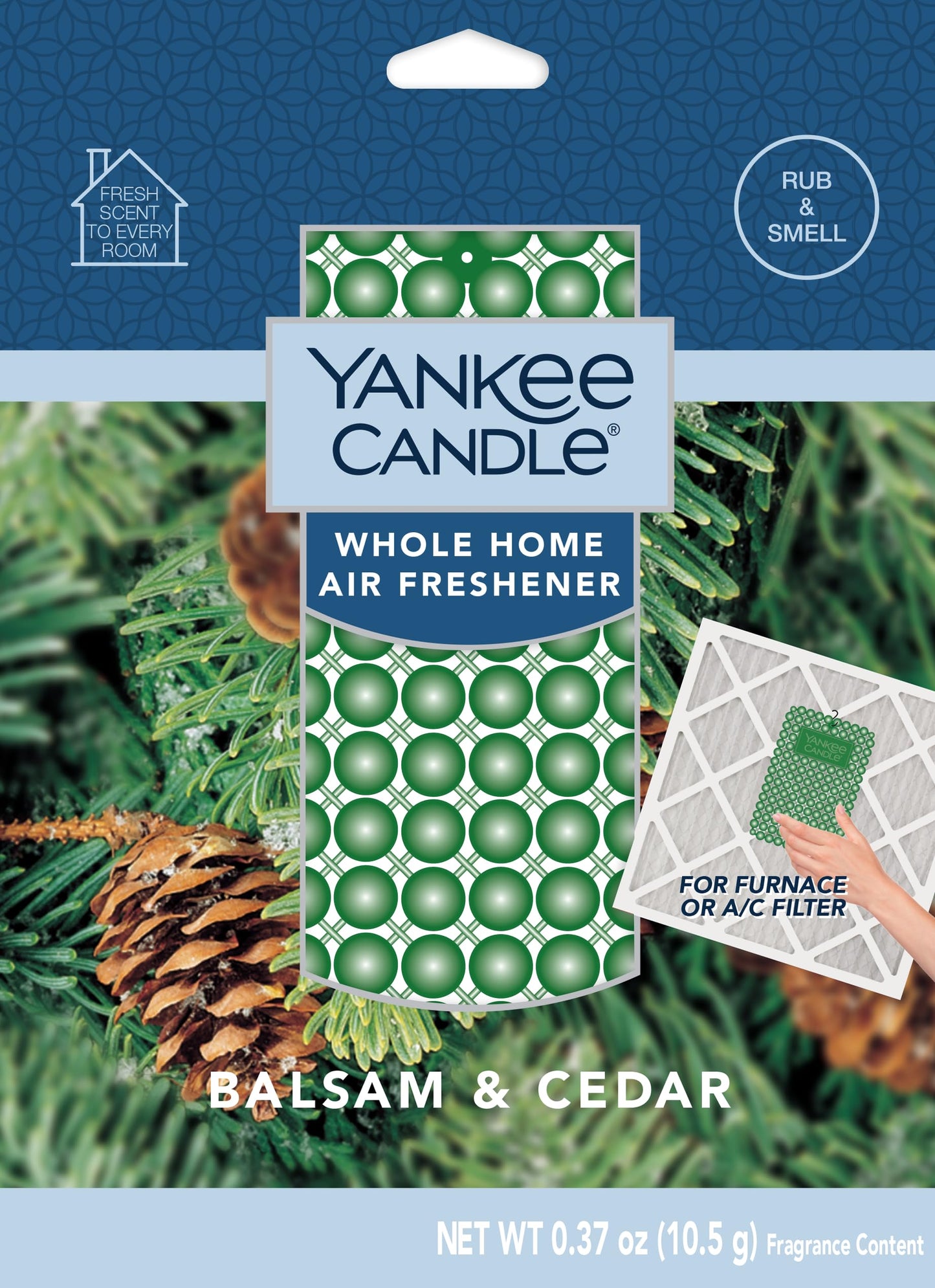 Yankee Candle Whole Home Air Freshener Variety Pack (Apple Pumpkin, Balsam Cedar, Sparkling Cinnamon, & Macintosh) (1ea / Pack of 4)