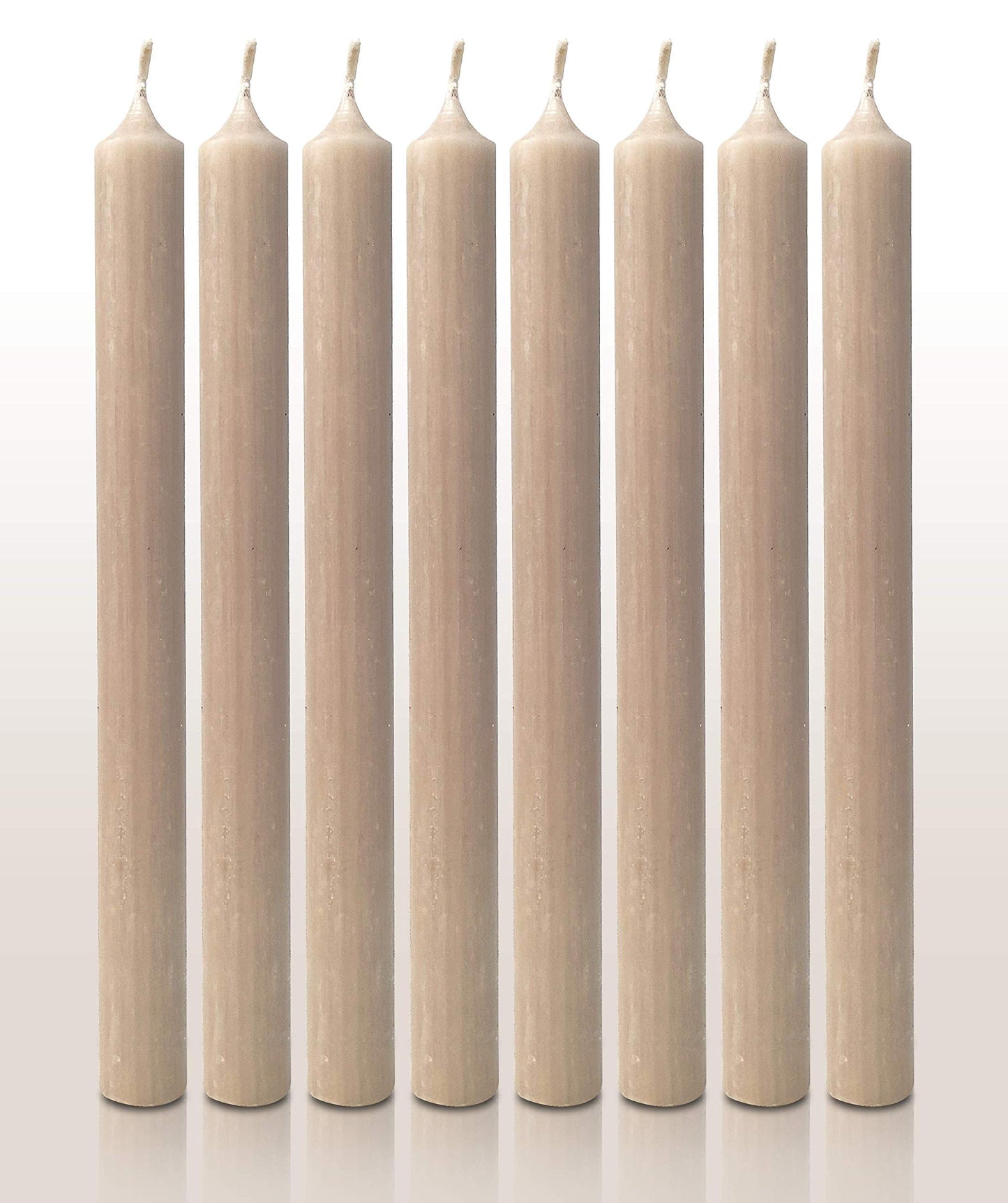 Hyoola 10 Inch Dinner Candles - 12 Pack - Sahara Tall Unscented Rustic Long Burning Candle Sticks