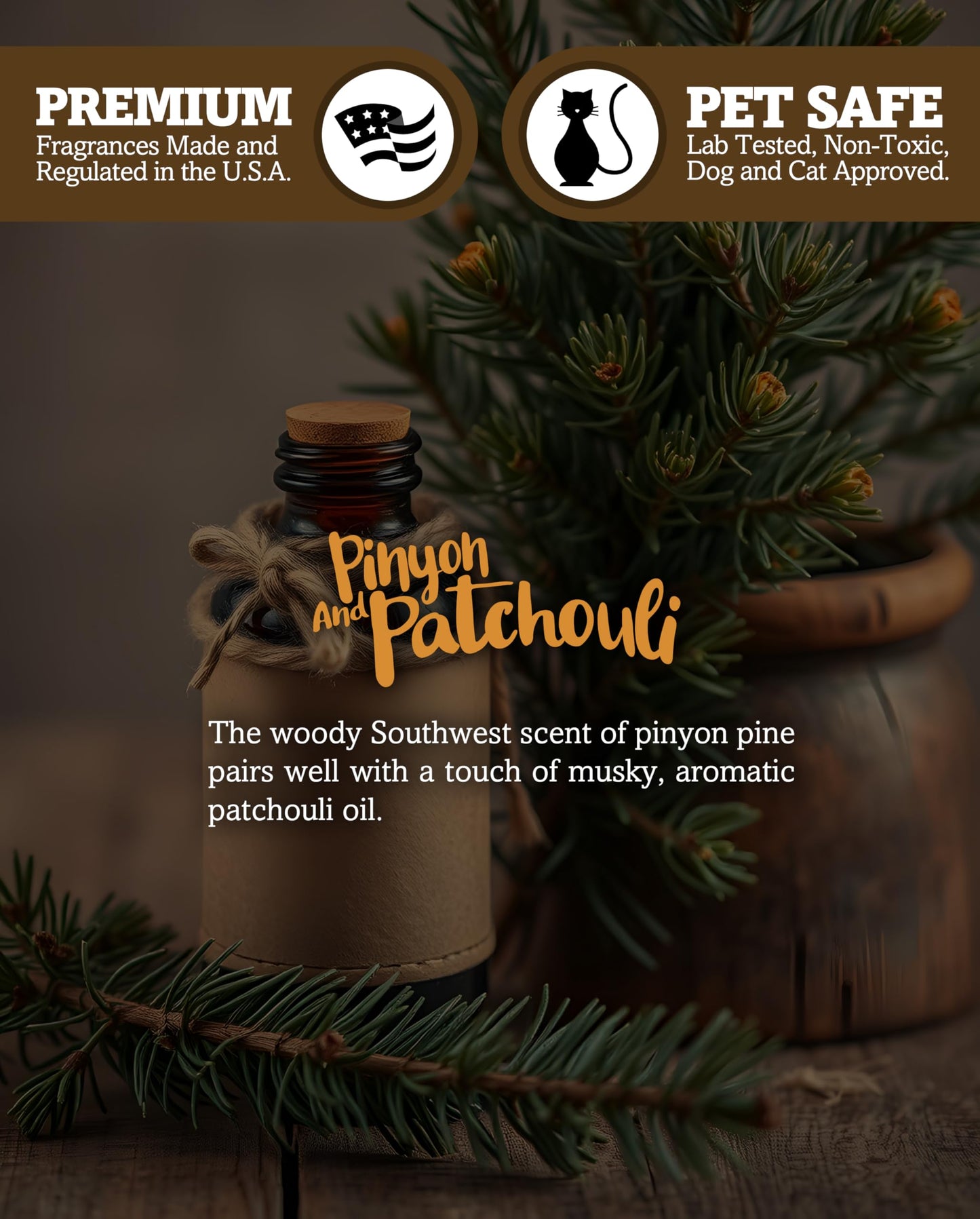 Pinyon & Patchouli Premium Tealight Candles Bulk Pack - Highly Scented with Essential Oils - 24 White Tea Lights - Beautiful Candlelight - Made in the USA - Incense & Earth Collection