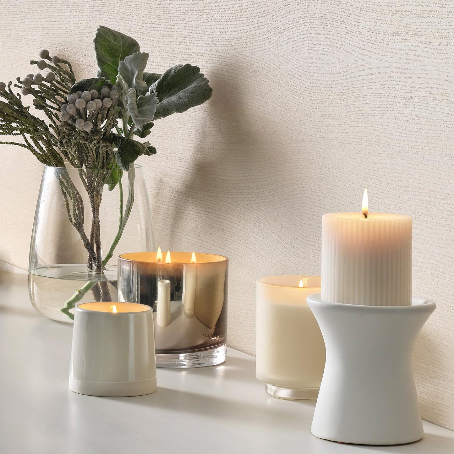 Illume Refillable Boxed Glass Candle, Winter White