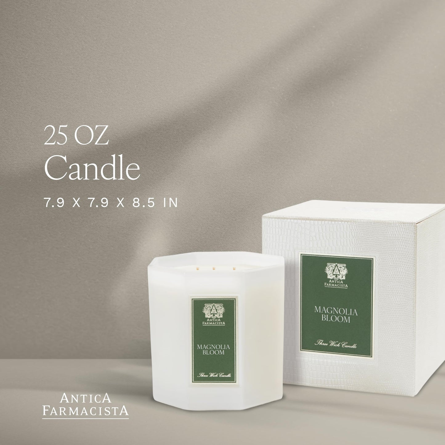 Antica Farmacista Luxury Scented Candle - Decorative Home Candle - Long-Lasting & Premium Scented - Luxury Gift - Magnolia Bloom, 25 oz