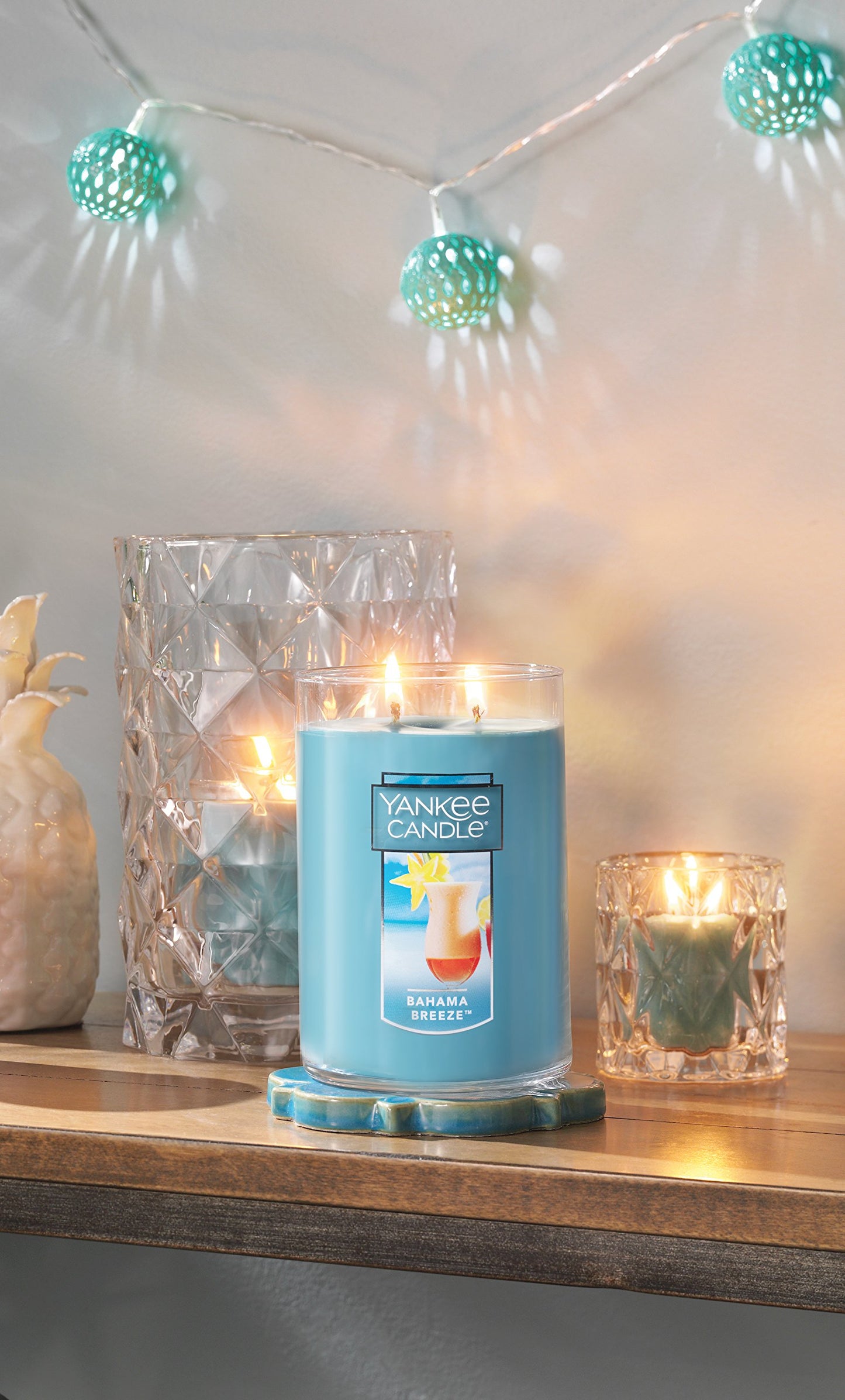 Yankee Candle Bahama Breeze Scented Classic 22oz Large 2-Wick Tumbler Candle Over 75 Hours of Burn Time Perfect for Home Decor and Gifting