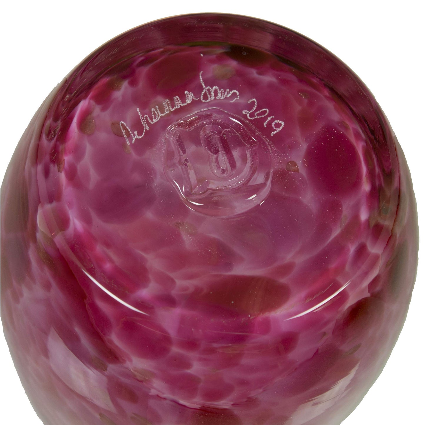 Totally Blown Glassworks Votive Candle Holder, Tea-Light, Handmade Blown Glass, Accent Vase, Centerpiece, Home Decor, Artist Dehanna Jones, Seattle, WA. (Pretty in Pink)