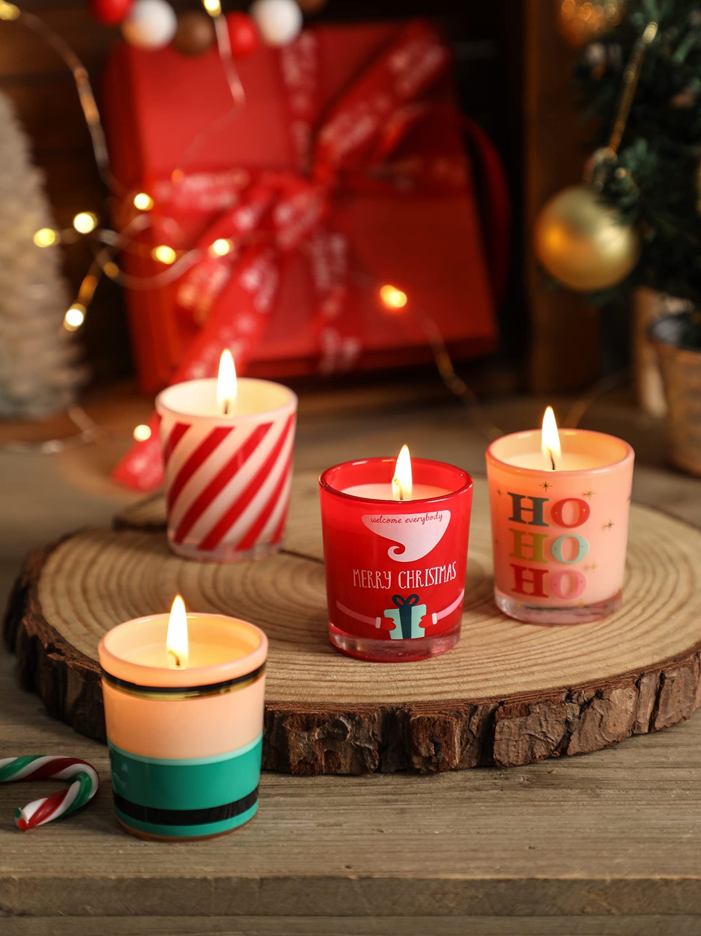 12 Days Christmas Scented Candles Gift Set for Women Advent Calendar Candle Gift 12PCS 1 oz Soy Wax Candles Christmas Birthday Gifts for Men