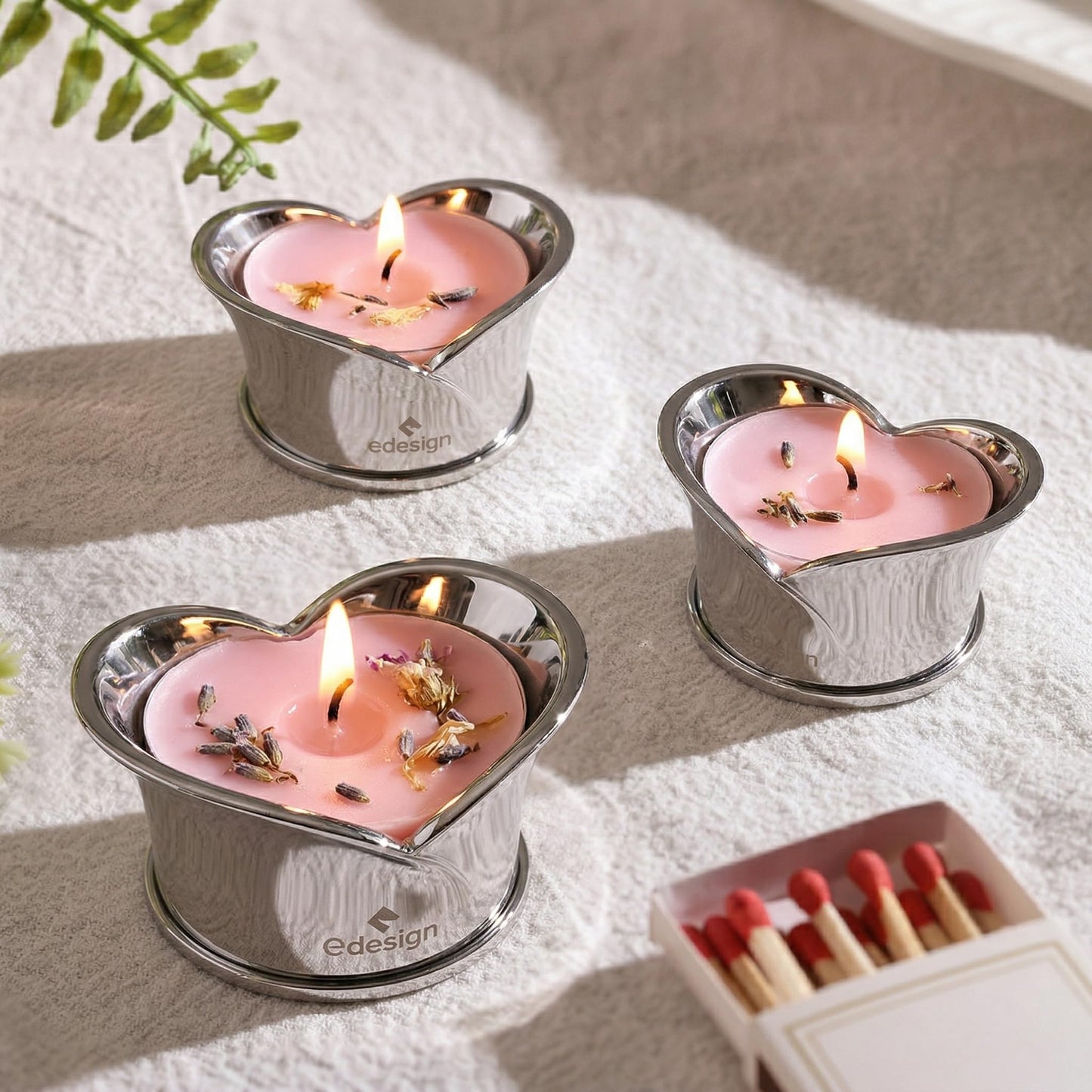Gdesign Calla Lily Tealight Candle Holder - Polished Mirror Finish Stainless Steel - Modern Decorative Small Candle Stand for Dining Table, Restaurant, Wedding Centerpiece - Gift Box Included, 1.18" H