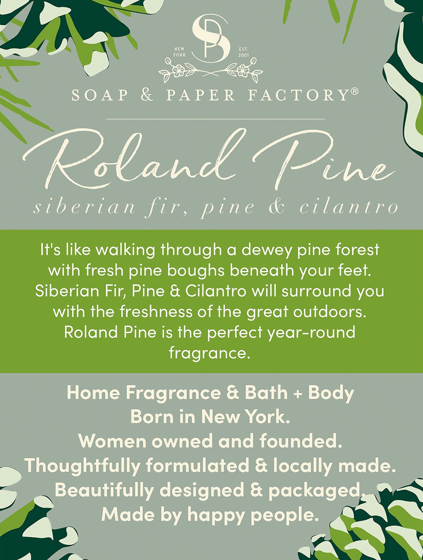 Roland Pine 3 oz Small Tin Soy Candle