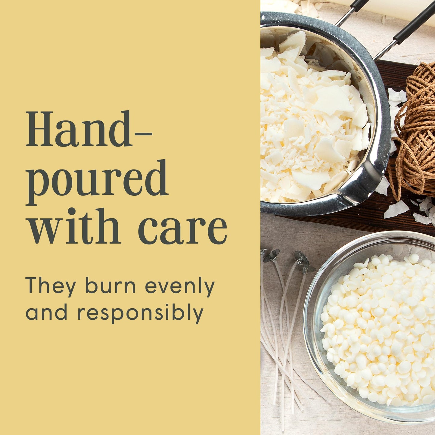 Mister Candle - Citronella Candles, Ideal for Outdoor & Indoor Use, 3"x4" White Pillar Candles Set of 3, Hand Poured, Premium Wax & Dripless, 60 Hour Burn Time