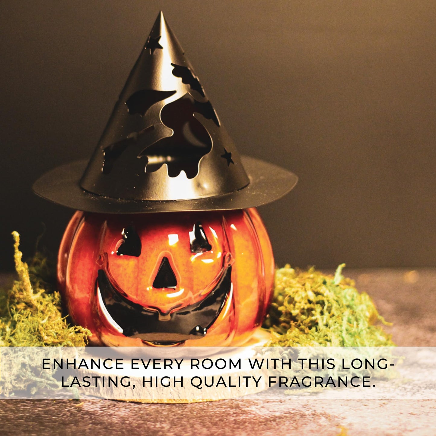 A Cheerful Giver Punky Pumpkin Jar Candle - Fun and Spooky Candle for Halloween Decorations - Uniquely Shaped Candle Jars for Indoor/Outdoor Decor - Papa's Pumpkin Pie Scent - 10 Oz