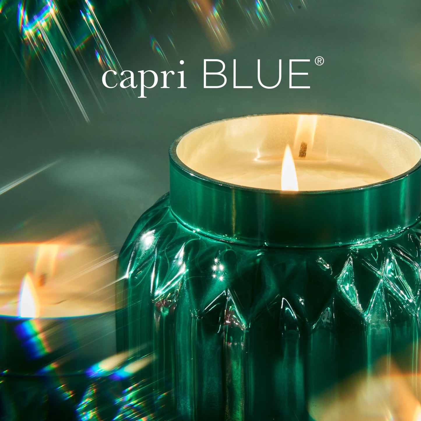 Capri Blue Royal Gem Holiday Candles - Jar Candles - Soy Wax Blend with Glass Candle Holder - Scented Candles for Home - Notes of Tropical Fruits & Sugared Citrus (Volcano, 19 oz)