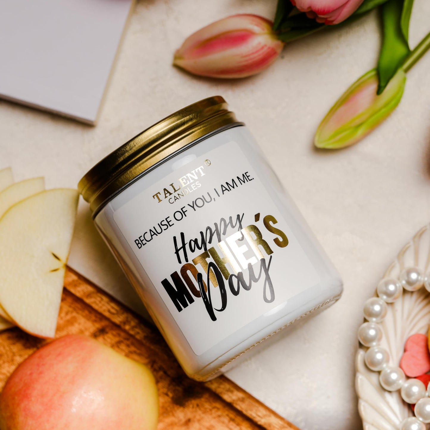 Scented Candle for Mom | Mother's Day Gifts | Perfect Home Décor Gift Elegant Gift for Mother | Mom Birthday Gifts | 8.4oz Candle Jars | Iris & Orange Blossom