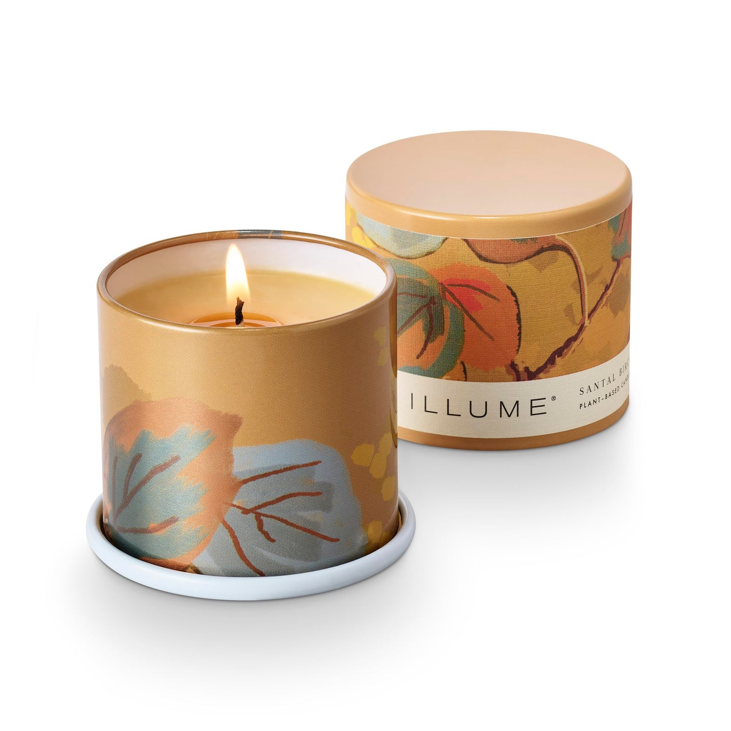 Illume Beautifully Done Santal Birch Demi Vanity Tin Scented Candle