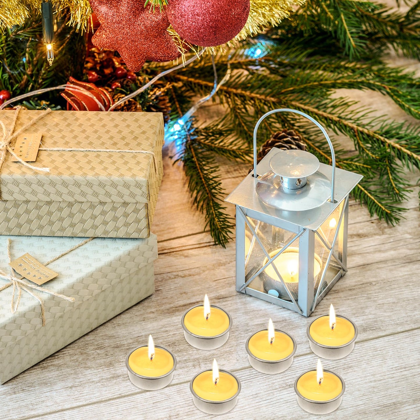 Garneck 20pcs Empty Candle Cups Metal Tea Light Tins Delicate Small Wax Candle Holder Aluminum DIY Scented Mold Box Containers for Christmas Wedding Table Decoration