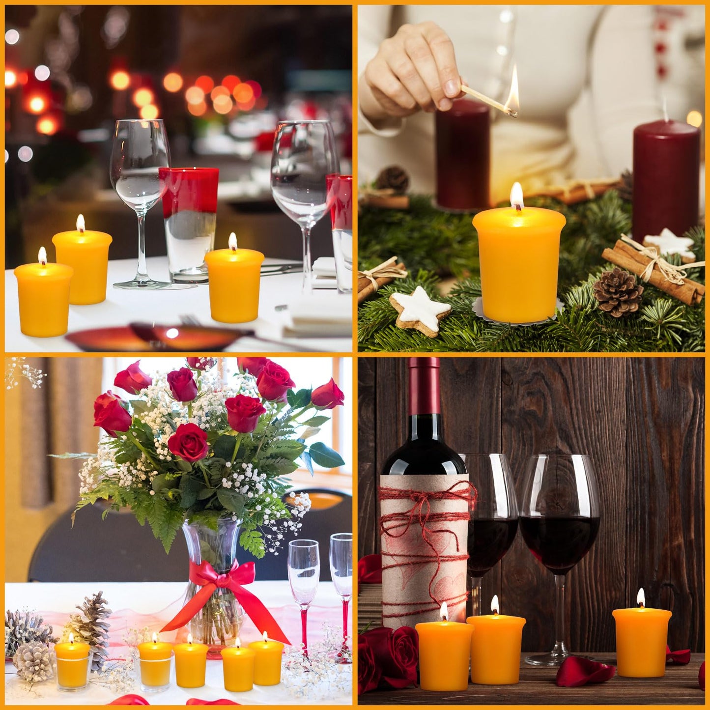 36 Pack Votive Candles 15 Hour Burn Time Pure Beeswax Tealight Candles Bulk Smokeless Bees Wax Votive Candle Unscented Bees Wax Candle for Home Room Table Centerpiece Wedding Party Spa Gift