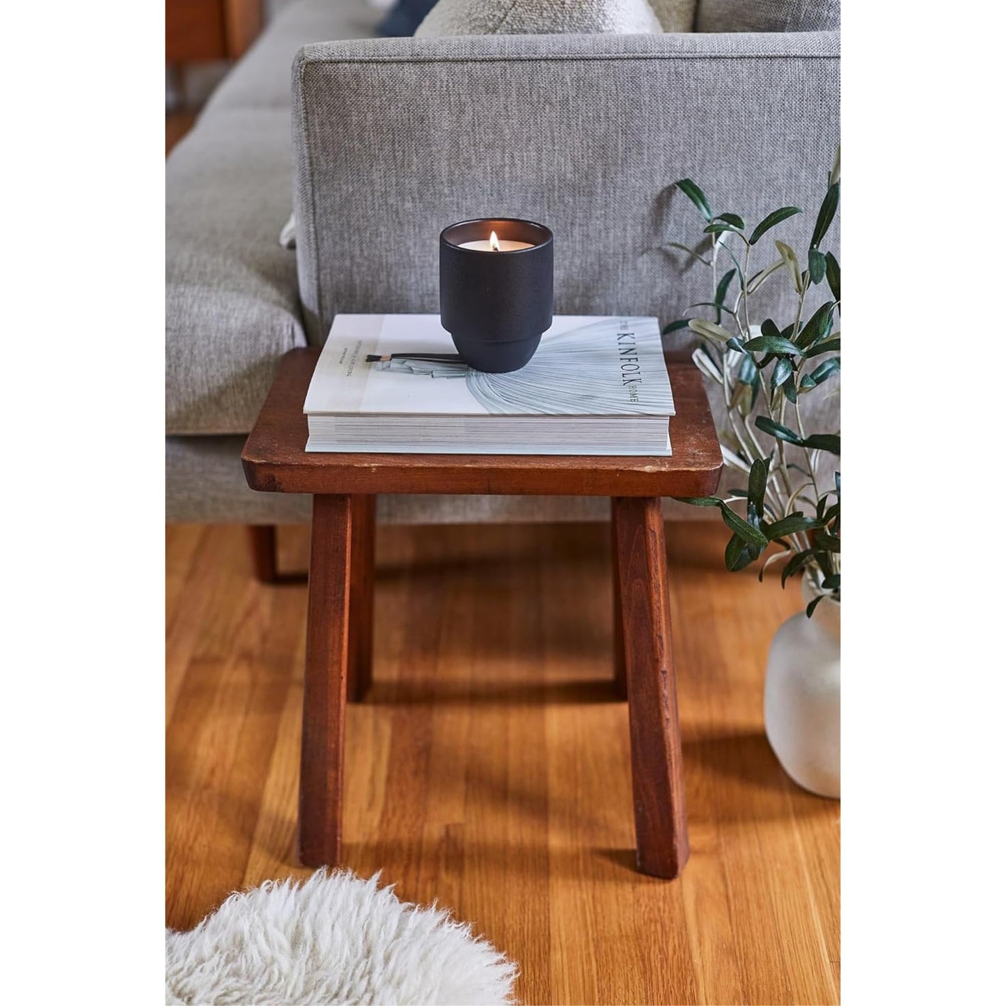 Paddywax Parks, Yosemite Scented Candle in Reusable Ceramic Jar with Crackling Wood Wick, Soy Candle with Approx. 77 Hour Burn Time, Decorative Gift Candles for Home, Cottonwood & Oak Scent, 11 oz