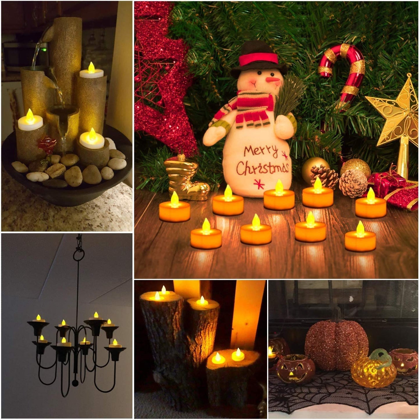 Jialine Led Tea Lights Candle with Remote Control,Long Lasting Battery Operated Led Tealight Candles with 2/4/6/8 H Timer for Wedding Halloween Christmas (Warm Warm 12 Pack)