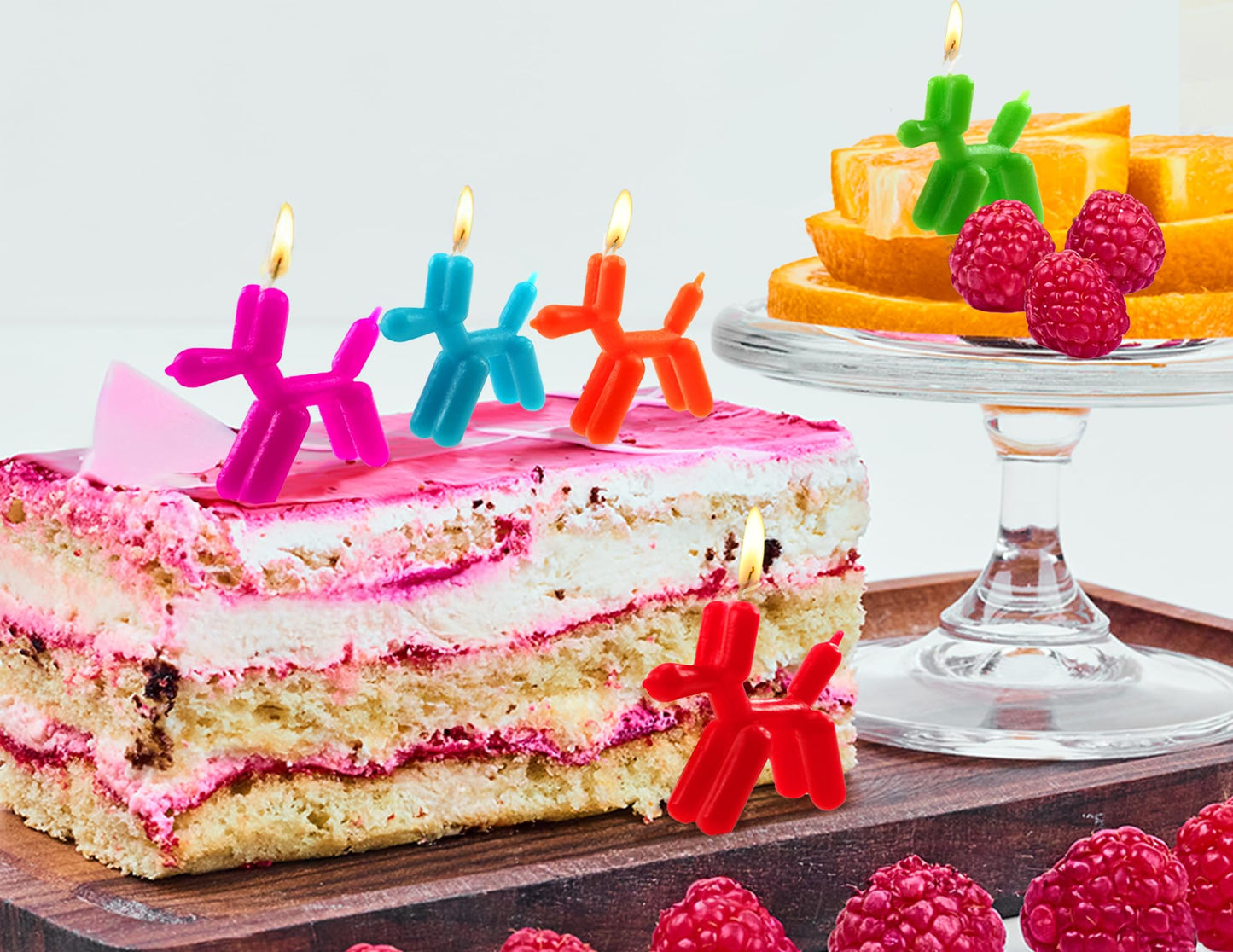 Streamline Imagined Decorative Birthday Candles - Balloon Dog (5 Candle Pack)