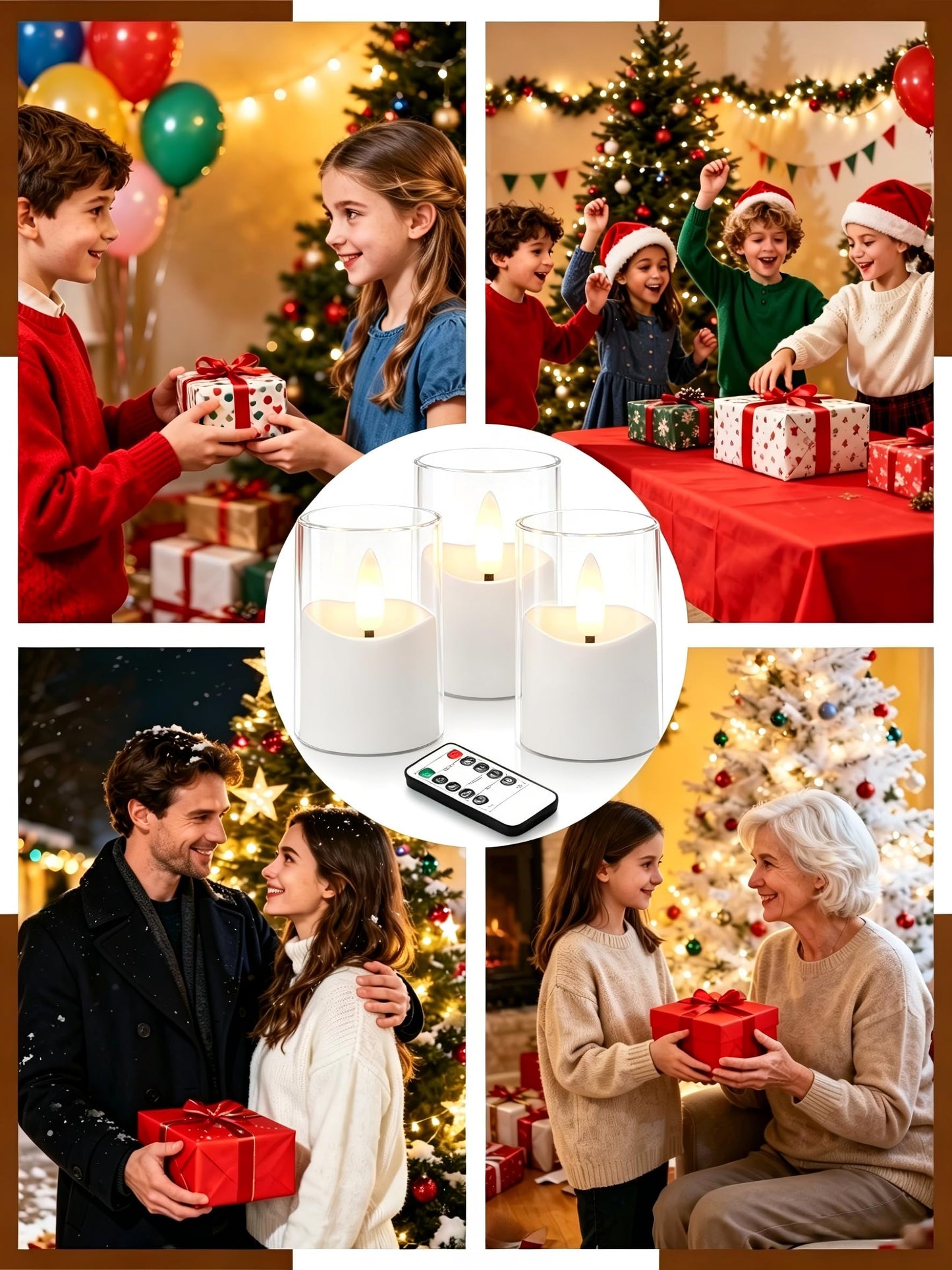 YTRUSTIX Rechargeable Flameless Tea Light Candles with Timer Remote, 1.7"x2.5" Acrylic Small Votive Electric LED Candles Battery Operated for Home Aniversary Wedding Holiday Decor (Pack of 6, White)