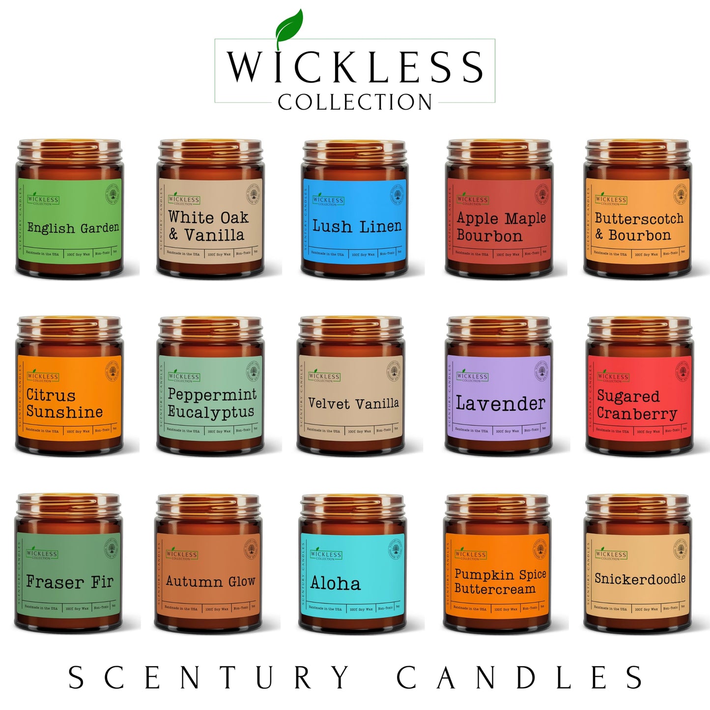Wickless Linen Scented Candles for Candle Warmer Lamp, Many Scents to Choose, Flameless Non-Toxic Soy Wax, Birthday Gift Candle for Women or Men, Odor Eliminating, Handmade in The USA (Lush Linen)