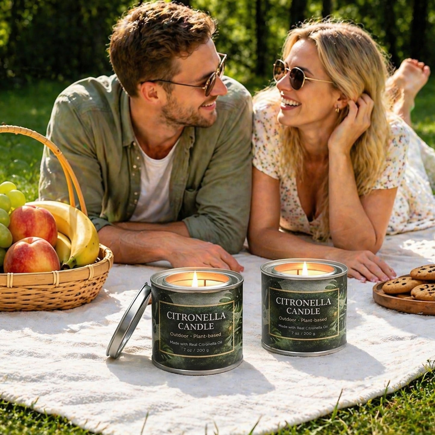 Citronella Candles Outdoor 6 Pack,42 Oz 300 Hours Long Lasting Burn Citronella Candles,Citronellas Candle Set with Fresh Citronellas Oil and Natural Soy Wax for Camping,Garden,Patio,Yard,Balcony