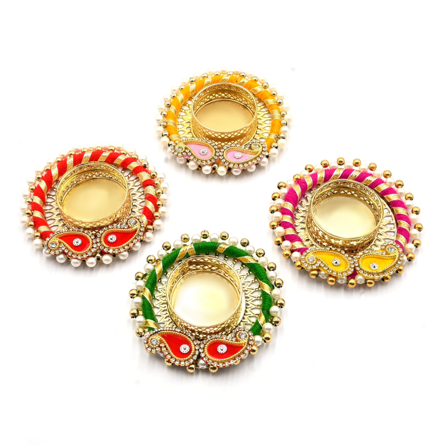 Pack of 20 Traditional Tea Light Candle Holders for Diwali Decoration Religious Festival Diya for Home/Office