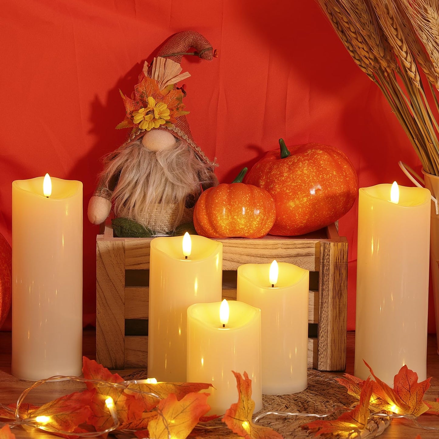 Outdoor Flameless Candles with Remote Timer - Waterproof Realistic Flickering LED Pillar Electric Battery Operated Fake Candle for Home Patio Wedding Fireplace Decor - Ivory 3 Pack (D3”H4”6”8”)