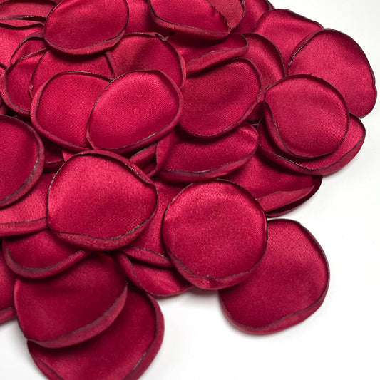 XINGXIA 400Pcs Rose Petals for Wedding Decor Burgundy Silk Petals Flower Girl Scatter Petals for Aisle Table Centerpieces Reception, Bridal Shower Proposal Party Romantic Night