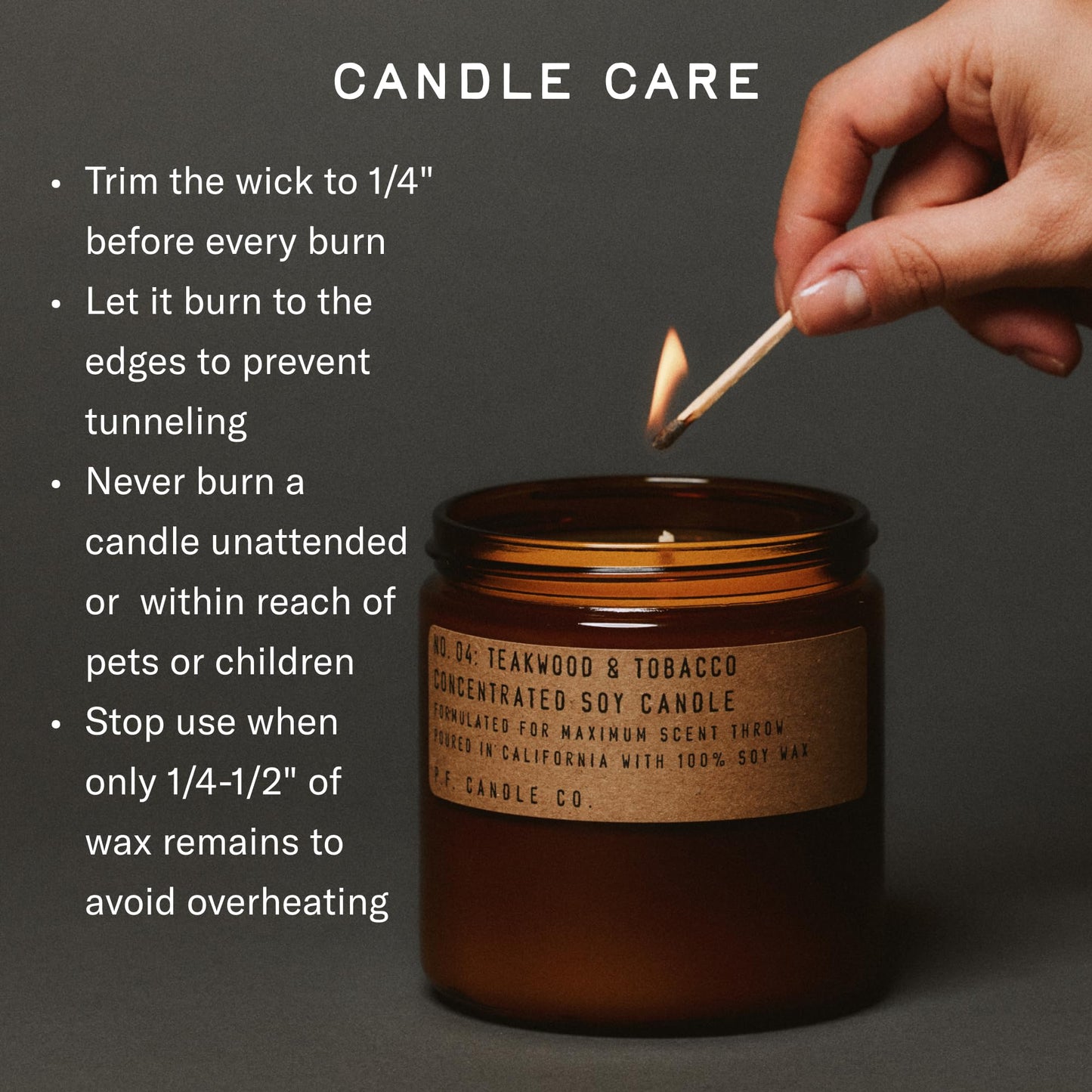 P.F. Candle Co. Golden Coast Classic Large Concentrated Scented Soy Wax Candle (12.5 oz) 60-70 Hour Burn Time, Amber Glass Jar, Made in the U.S.A.