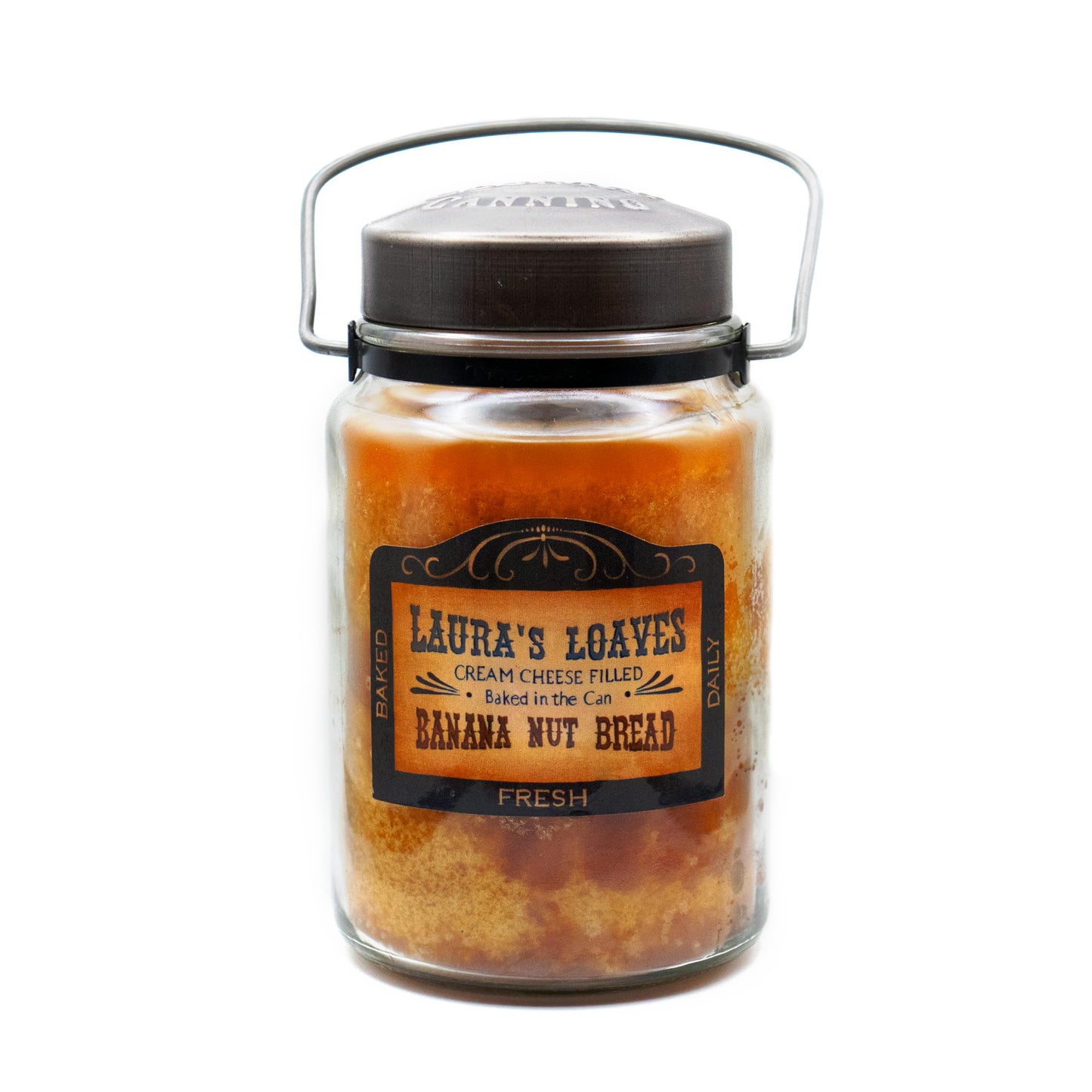 McCall’s Candles | Banana Nut Bread | 26 oz Scented Candle | USA-Poured | Vintage Rustic Jar with Carrying Handle | Fresh Baked Banana Bread & Toasted Nut Fragrance