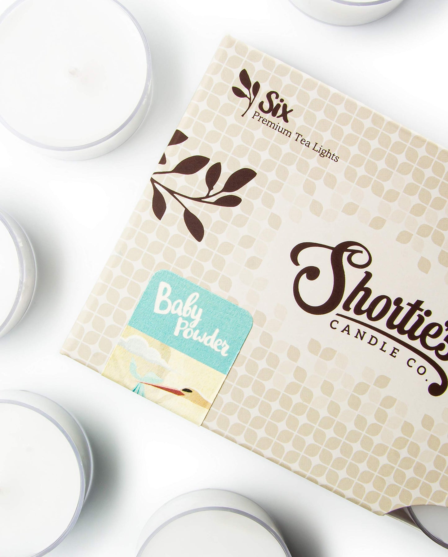 Baby Powder Premium Tealight Candles Multi Pack - Highly Scented with Essential & Natural Oils - 12 White Tea Lights - Beautiful Candlelight - Made in the USA - Fresh & Clean Collection