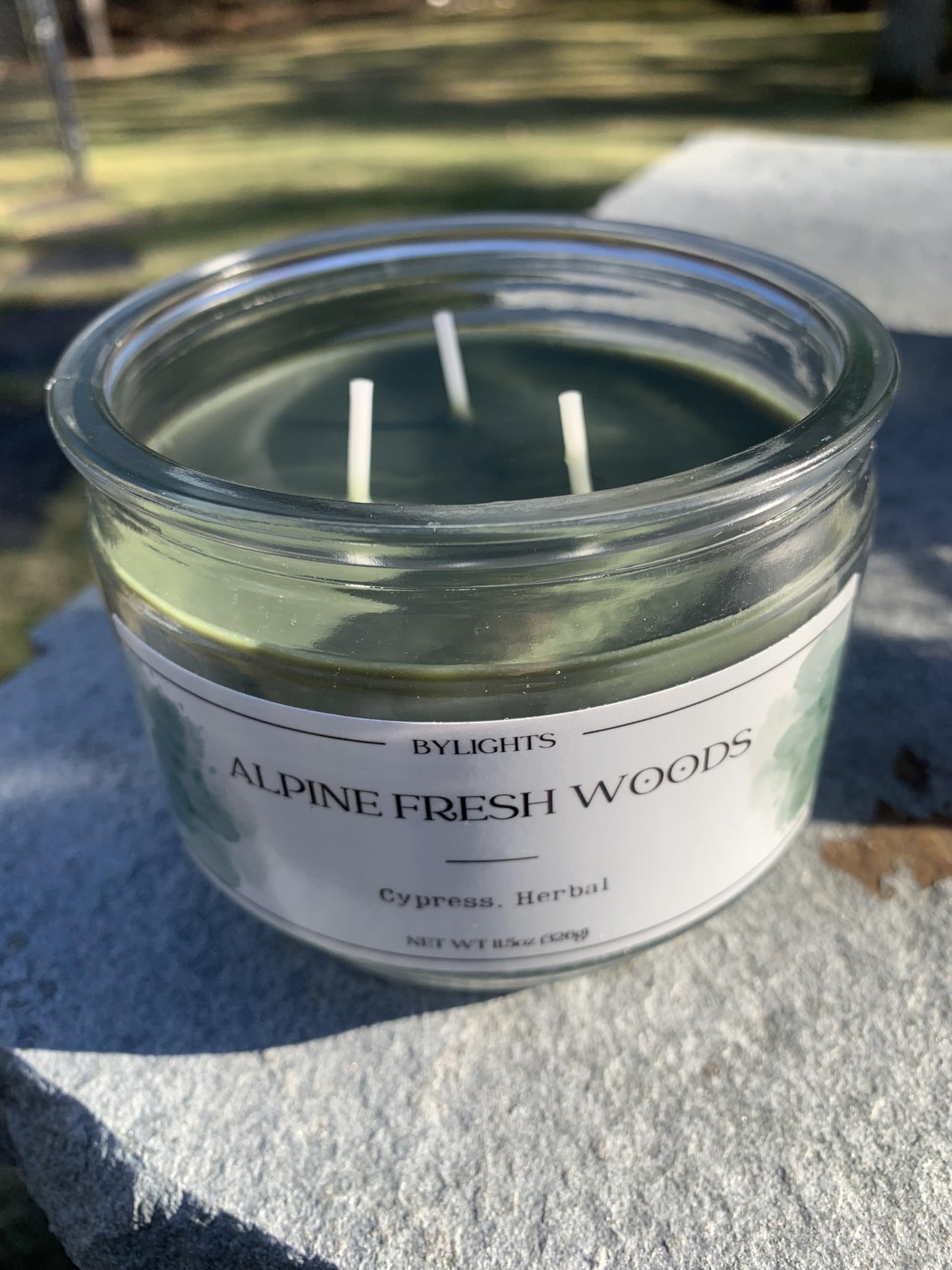 Velvet Apple Ember, Soy Wax Scented Candle, 11.5oz, 3 Wicks (Alpine Fresh Woods)