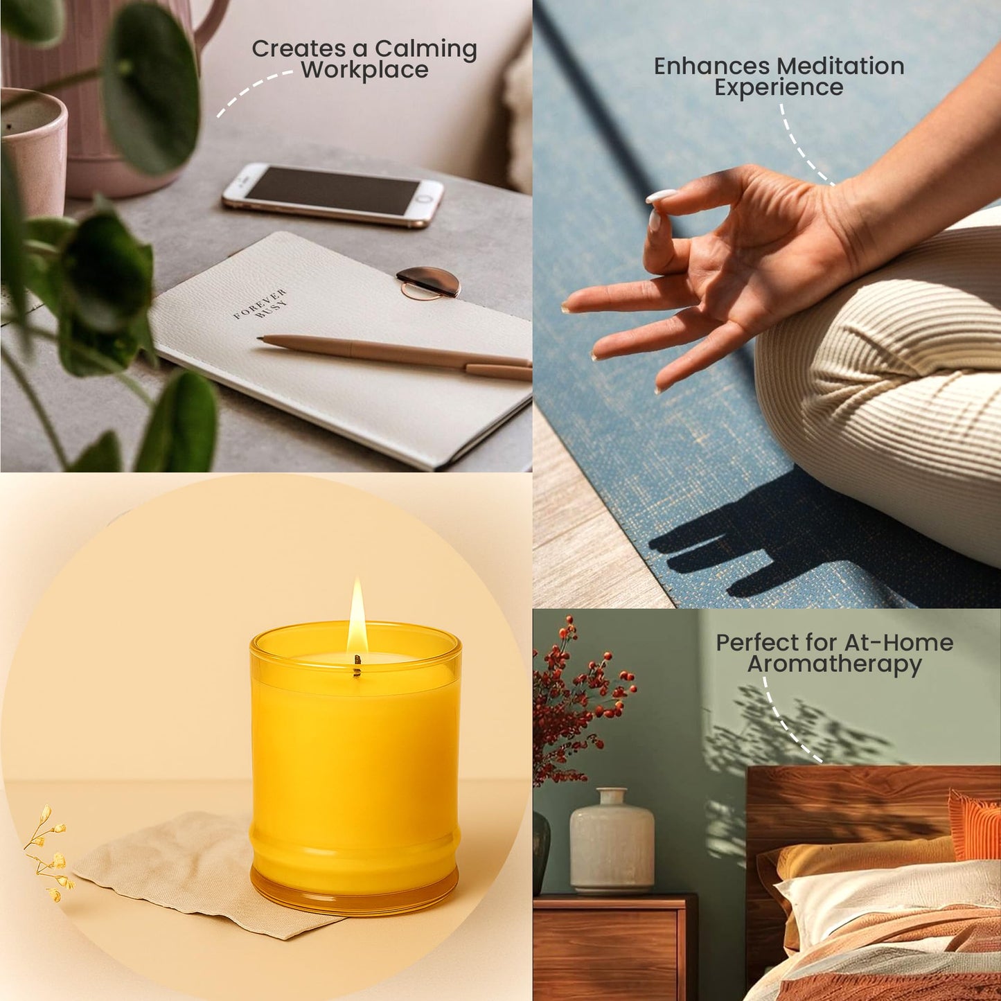 Lifescapes Scented Glass Candle - Radiant & Freesia, 160g | 28 Hours Approximate Burn Time | Premium Tumbler Design for Home Decor and Relaxation
