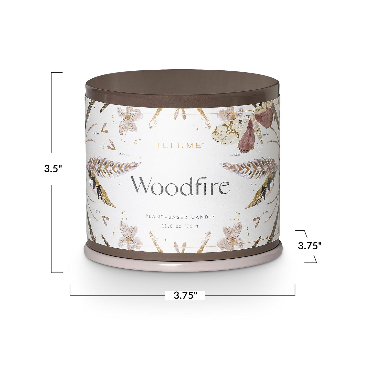 Illume Vanity Tin Candle, Woodfire