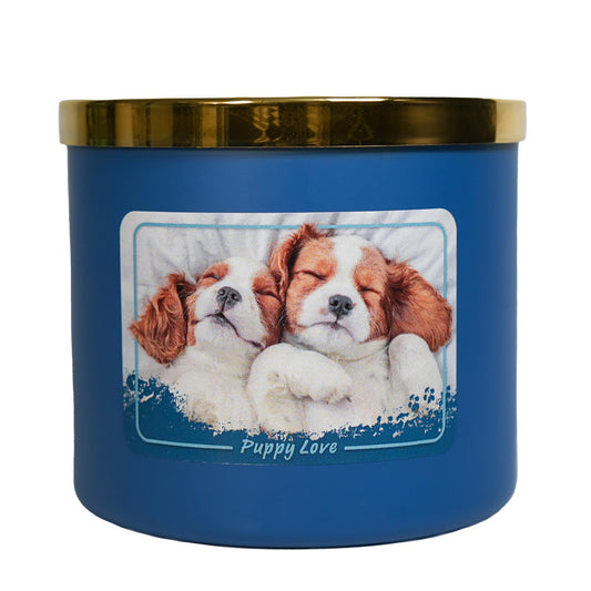 Colonial Candle Puppy Love Scented Jar Candle, 14 oz - Warm & Comforting Home Fragrance, Long-Lasting Burn, Made in The USA