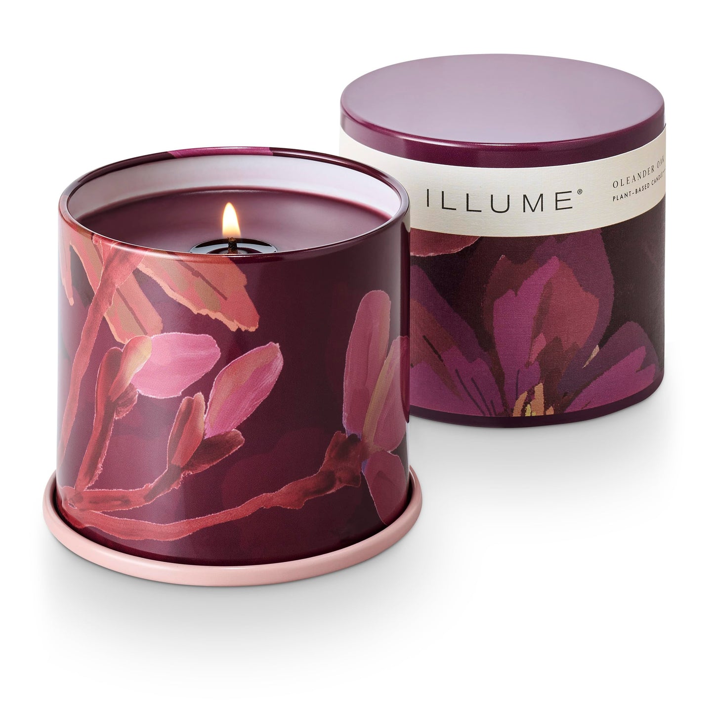 Illume Beautifully Done Oleander Oak Vanity Tin Scented Candle