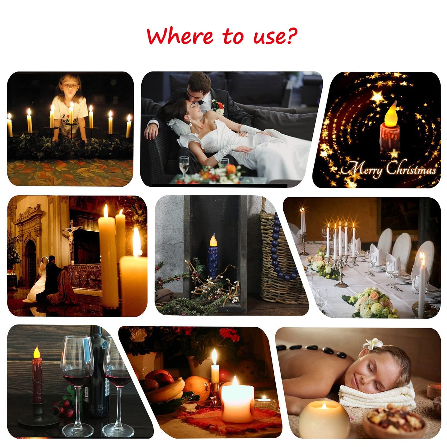 CVHOMEDECO. Real Wax Hand Dipped Battery Operated LED Timer Taper Candles Rustic Primitive Flameless Lights Decor, 4-3/4 Inch, Navy Blue, 6 PCS in a Package