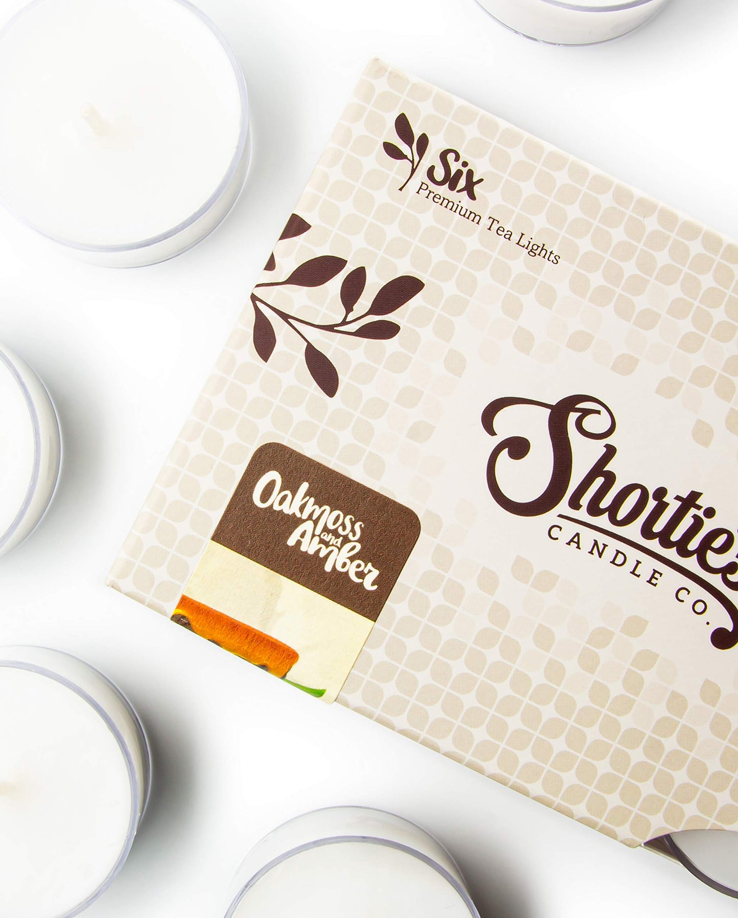 Oakmoss & Amber Premium Tealight Candles Bulk Pack - Highly Scented with Essential & Natural Oils - 24 White Tea Lights - Beautiful Candlelight - Made in the USA - Incense & Earth Collection