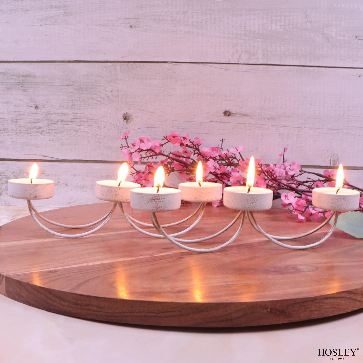 Hosley Bulk Buy Set of 6 Metal Tea Light Candle Holders for Home Decor, Lighting, Wedding, Parties, Gifting, LED Tea Light Gardens