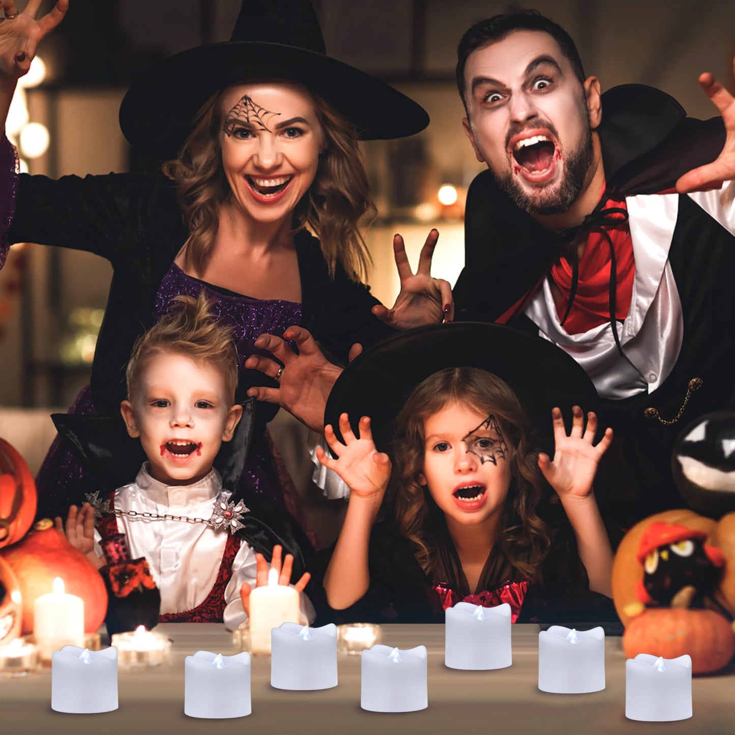 Topstone Flameless Electronic Candle Lights with Remote Control, 400 Hour Battery Life, Cold White LED Realistic Flickering Candles for Home Decor, Wedding, Christmas, Votive, Jar, Centerpiece
