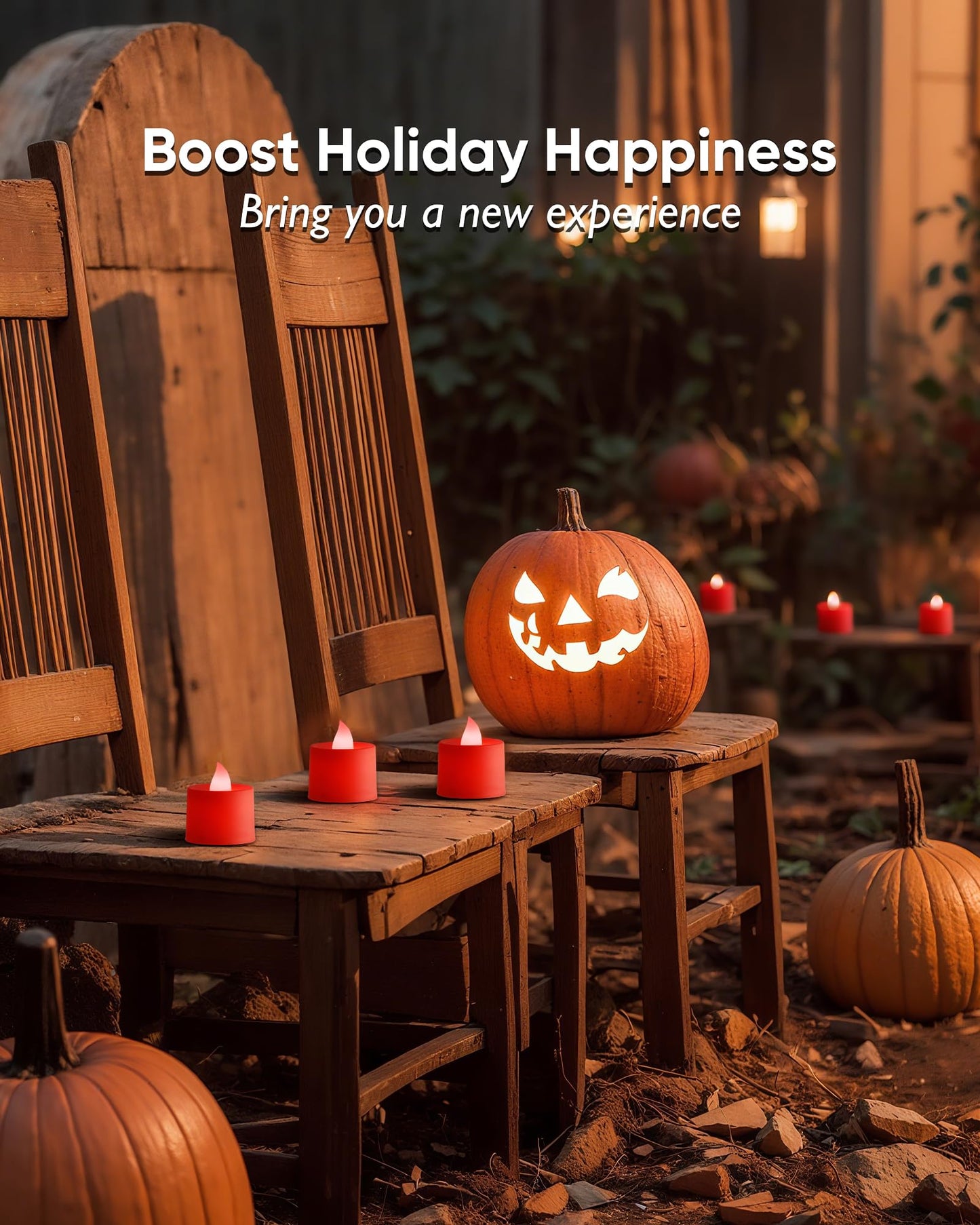 Amagic 24 Pack Red LED Tea Lights, Flameless Votive Candles Battery Operated, Electric Fake Colored Tealights Candles for Party, Halloween, Christmas, Aniversary, Wedding Table Centerpiece, Proposal