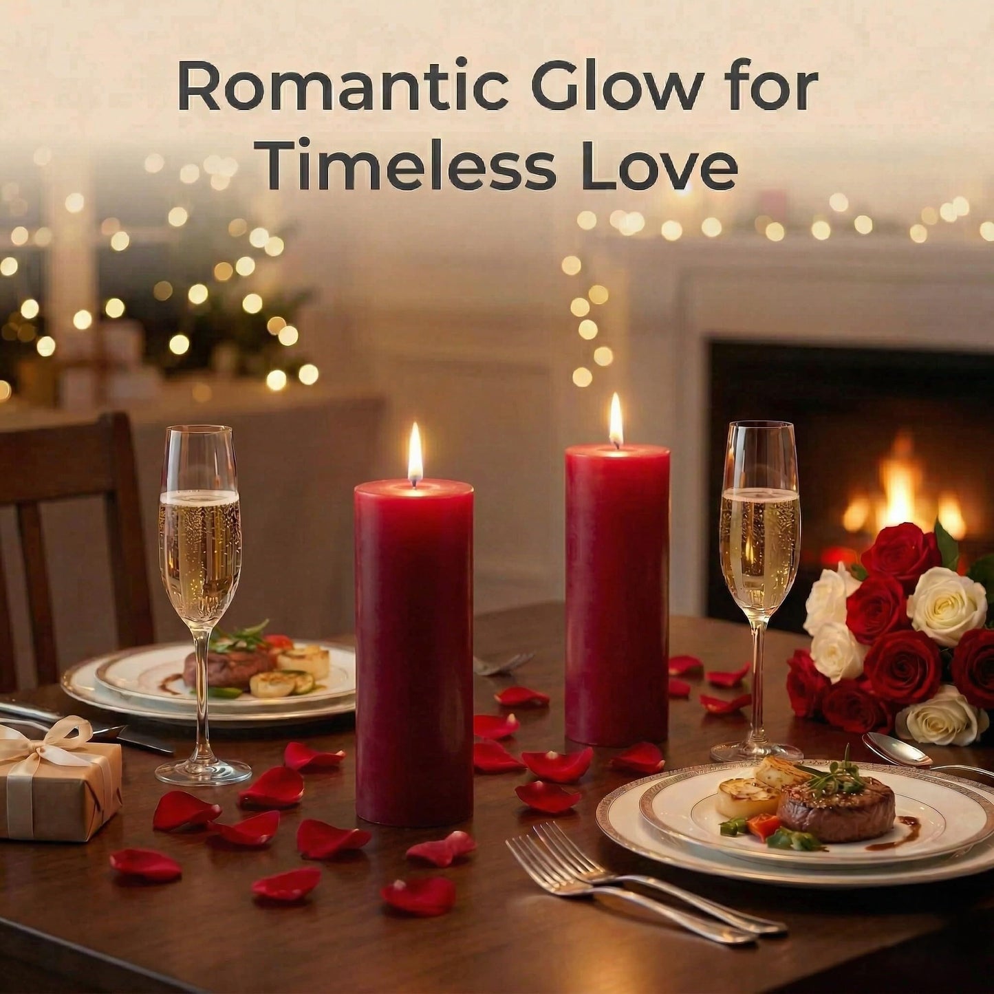 Richland Set of 3 Red Pillar Candles 3" x 6" Unscented for Weddings Christmas Home Holidays Relaxation Spa Church