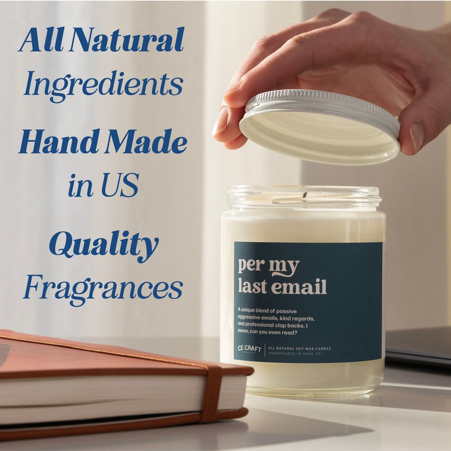 CE Craft Night Court Candle – Jasmine & Cool Breeze – Soy Wax, Hand-Poured, Bookish Fantasy Home Fragrance Gift - Sarah J. Maas, ACOTAR