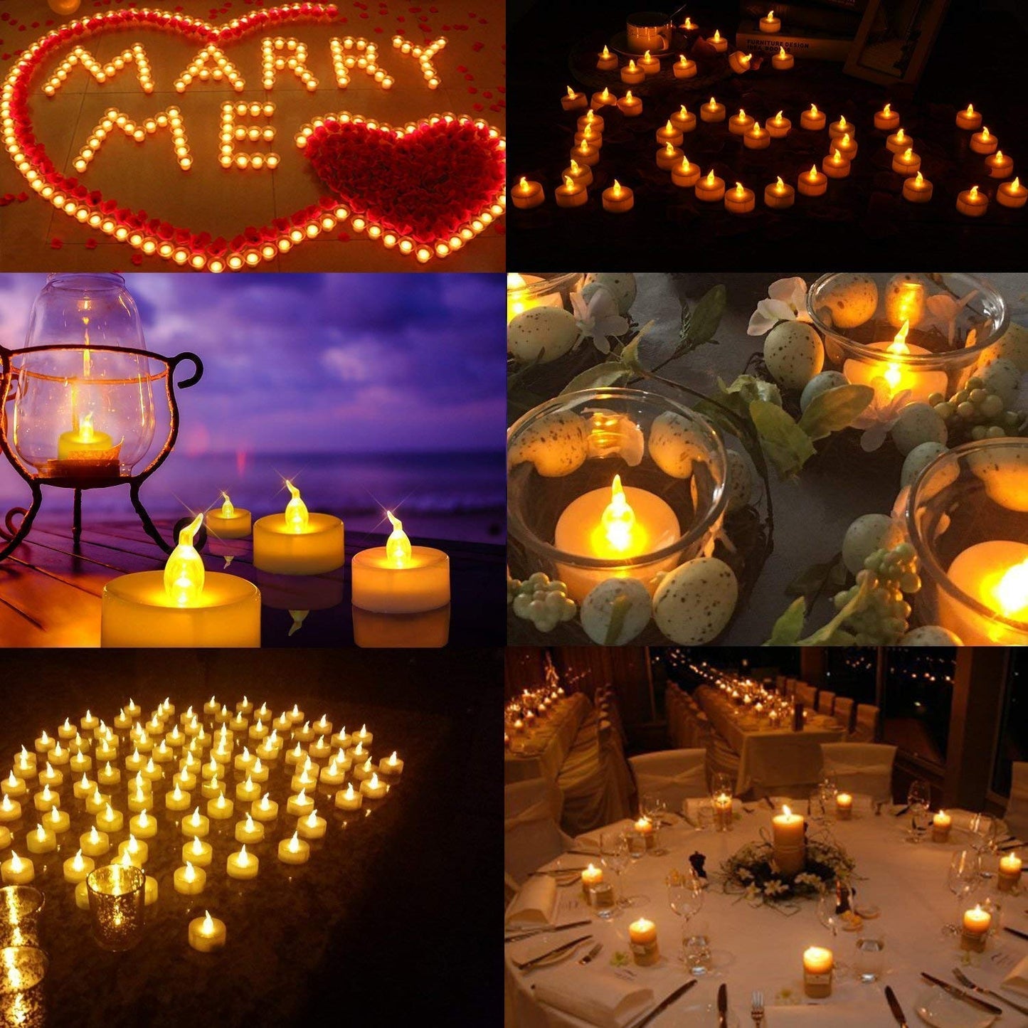 Jialine Remote flameless led Tea Light Candles with Timer,Realistic Flickering tealight Candles with Remote,Safe Decorative Lighting for Christmas,Wedding,Home Decor (Warm Yellow 24 Pack)