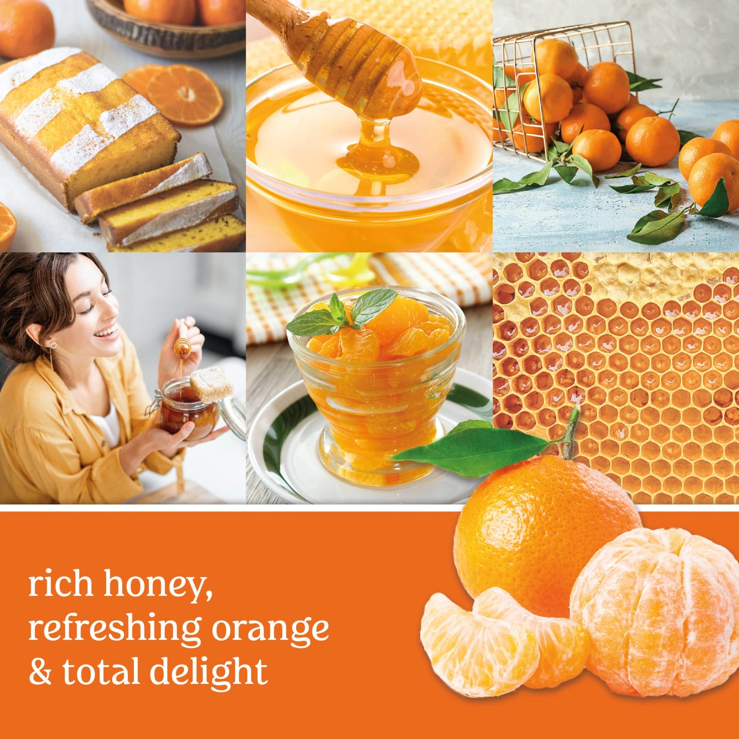 Yankee Candle Honey Clementine Scented Signature 20oz Large Jar 2-Wick Candle Over 60 Hours of Burn Time