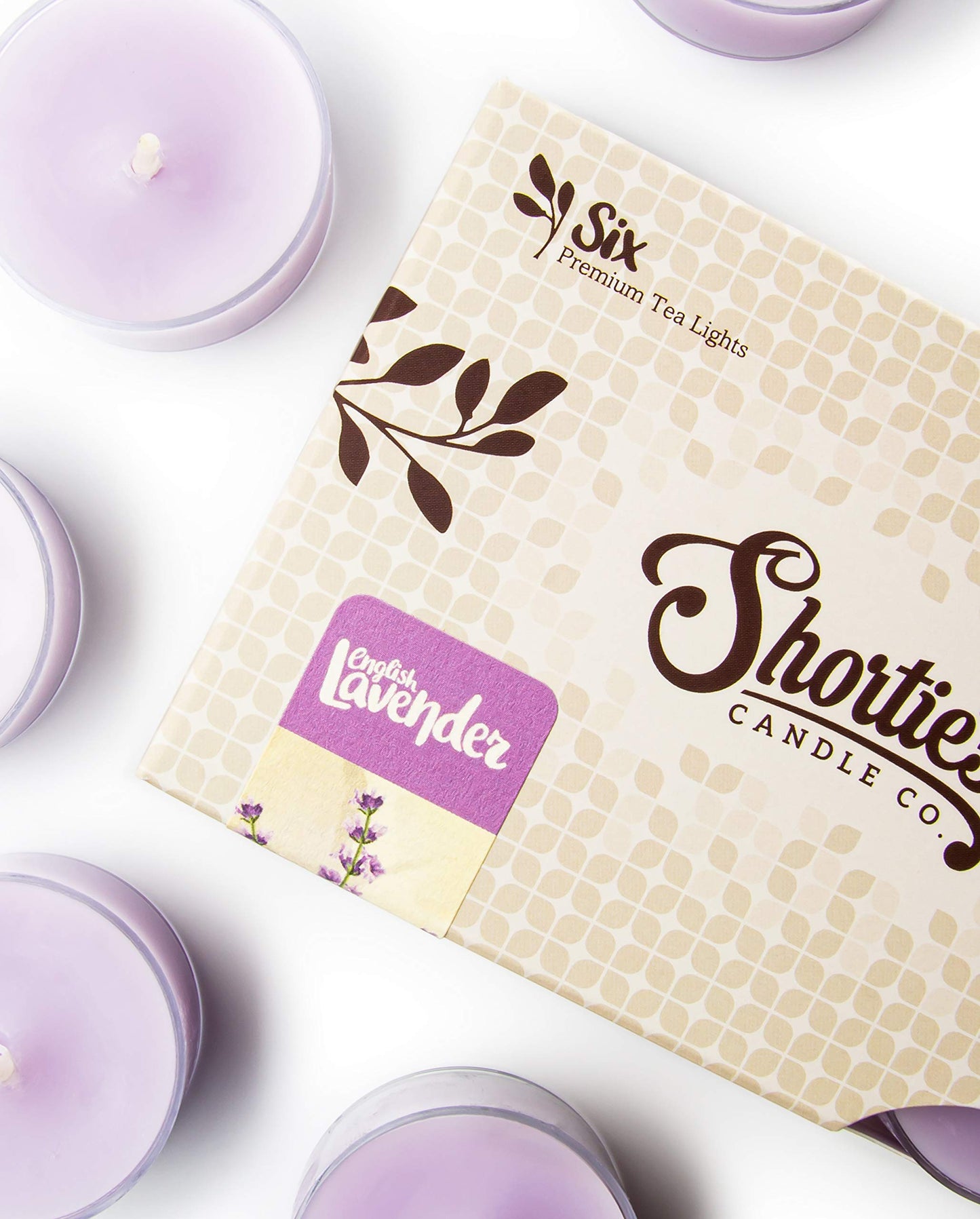 Pure English Lavender Premium Tealight Candles Bulk Pack - Highly Scented with Essential & Natural Oils - 24 Purple Tea Lights - Beautiful Candlelight - Made in the USA - Flower & Floral Collection
