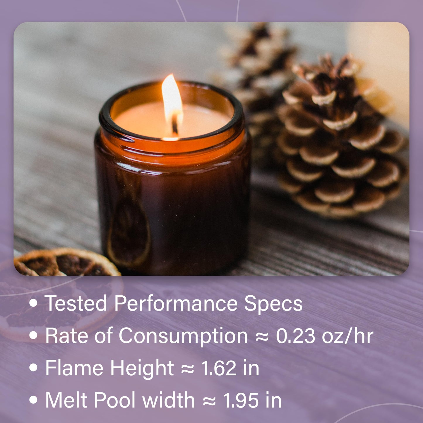 20 Pack | Jess Mae® Candle Wicks | 60-44-18 Zinc Core | 8 Inch | Pre-Waxed & Pre-Tabbed with Metal Sustainer Tabs | DIY Candle Making Supplies | Best Wicks for Gel & Paraffin Container Candles