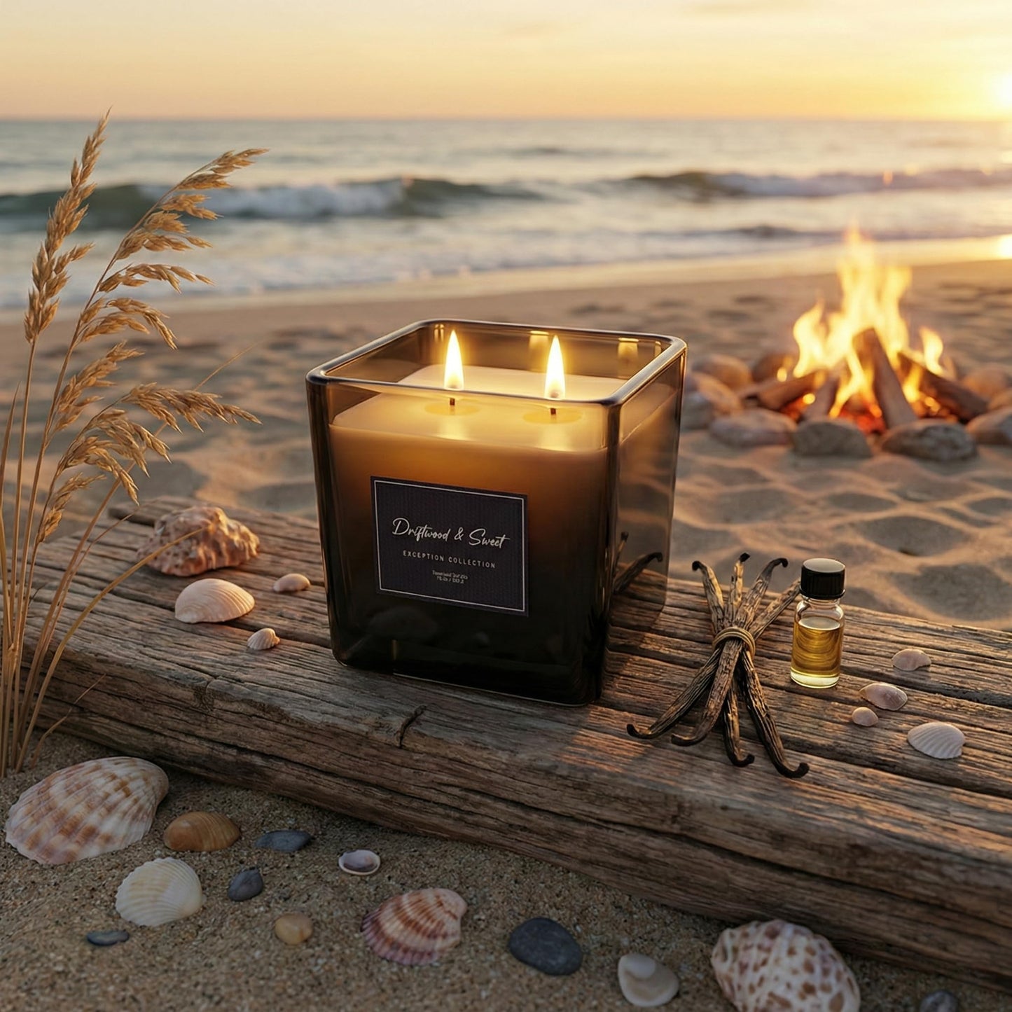 Signature Scented Candle 15oz – CW Studio Color Glass Jar — Hand-Poured Soy & Paraffin Wax – Clean Burn, Smokeless, Up to 30 Hours, Home Decor & Gift Giving